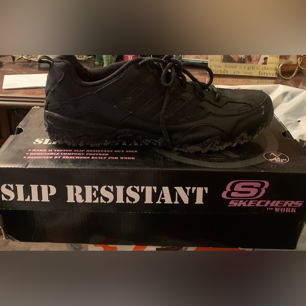 Skechers Work Black Slip Resistant